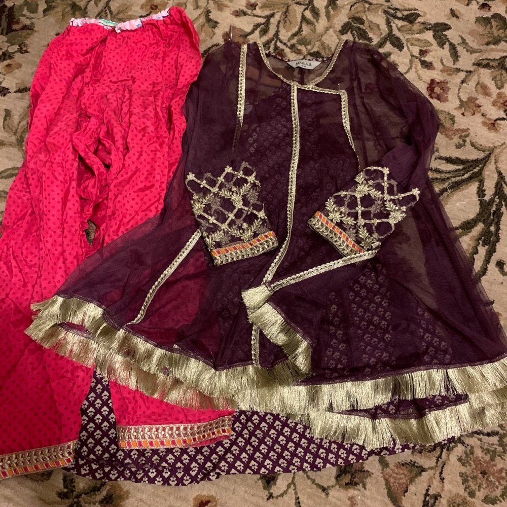 Maria B Pakistani designer girl shalwar Kameez eid